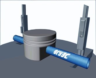 3D модель лабораторной установки