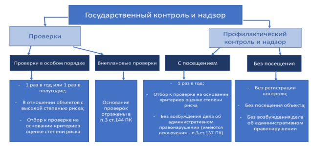 Виды государственного контроля и надзора