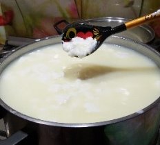 Процесс образования сгустка