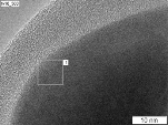 HRTEM CuO@SiO2, T=8000C