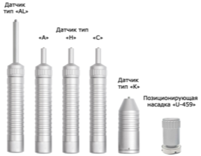 Типы ультразвуковых датчиков твердомера ТКМ-459С