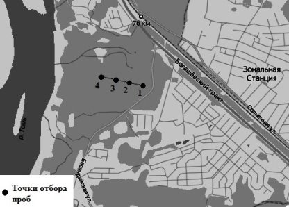 Места отбора проб