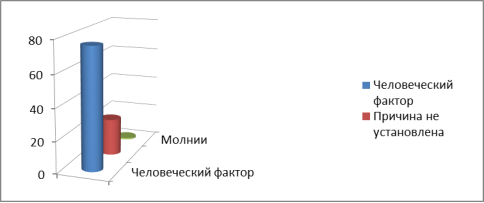 Причины возникновения лесных пожаров