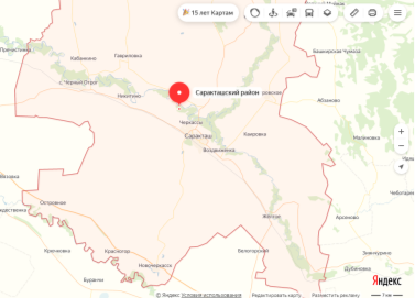 Пробные площадки, отмеченные на карте