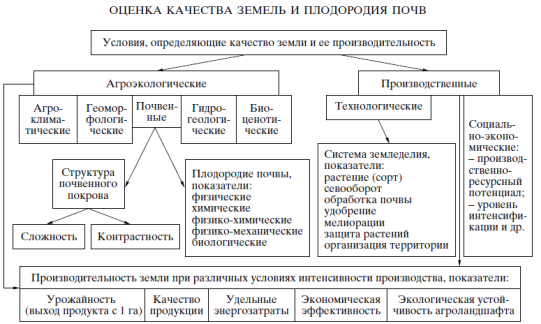 Условия, определяющие качество земли