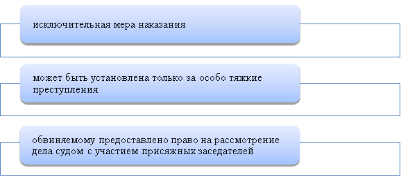 Ключевые характеристики смертной казни по УК РФ