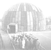 Планетарий на крыше фабрики Карла Цейсса в Йене, 1924 г.