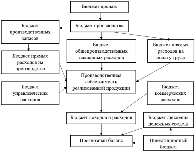 Схема процесса бюджетирования [6]