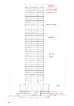 Башня Hearst Tower в Нью-Йорке 2006 г. Разрез.