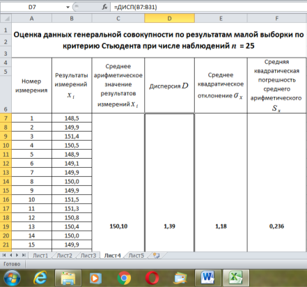 Определение дисперсии