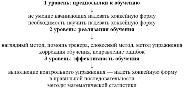 Содержание обучения надевания хоккейной амуниции
