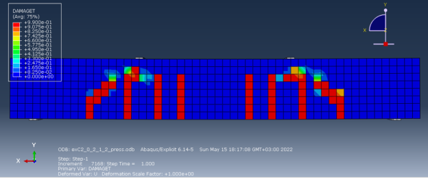 Балка С2.0 в Abaqus