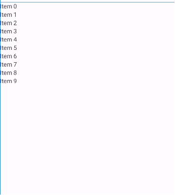 RecyclerView на макете приложения