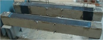 Образцы Б-2–1 (на переднем плане) и Б-2–2 (на заднем плане) до испытаний