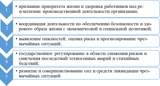 Основные направления государственной политики в области безопасности жизнедеятельности