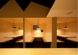 Ресторан «Shyo Ryu Ken» Осака, Япония. План и NagayaBooth, 122 m²