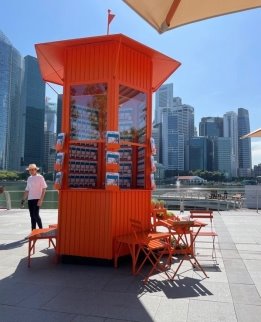 Pop-up киоск Hermès в Сингапуре