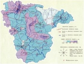 Карта температуры, воздуха и осадков в Воронежской области