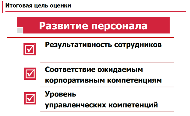 Итоговая цель оценки