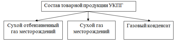 Состав товарной продукции УКПГ
