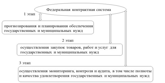 Этапы федеральной контрактной системы