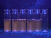 Растворы с KSV = 2,43 (Родамин С), KSV = 19,70 (Флуоресцеин), KSV = 86,07 (Акридиновый Желтый) соответственно