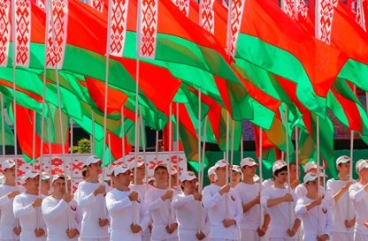 Фрагмент спортивно-театрализованного шествия в рамках празднования Дня Независимости, 2018 год