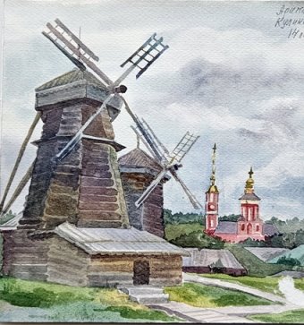 «Мельницы». Суздаль.вып. Куликова Арина, 14 лет