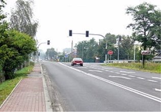 Skrzyzowanie ul. Bogumila z obwodnica miasta