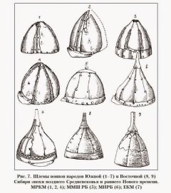 Русские шлемы из альбома Солнцева