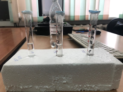 Опыт на воздухопроницаемость полученных составов
