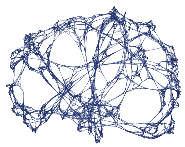 Граф, иллюстрирующий множество, к которому много раз было применено одно и то же правило