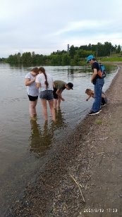 , 7. Сбор проб на ручье Байкал и Кантатском водохранилище
