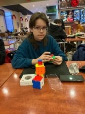 Спидкубер Максим и бланк для скрамбла