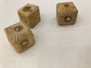 Кубики со вклееными магнитами