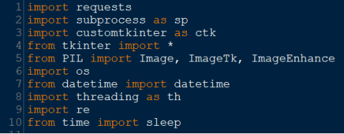 Использование библиотек Python в коде программы сканера уязвимости “TechnoScan”