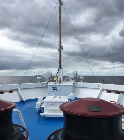 Средняя палуба. Носовая часть. Бак теплохода (фото автора)