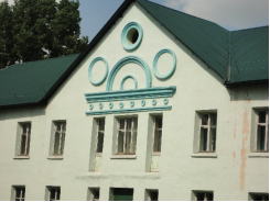 Фотография декоративных элементов — тимпан фронтона вспомогательного корпуса