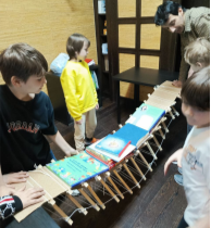 Макет висячего моста