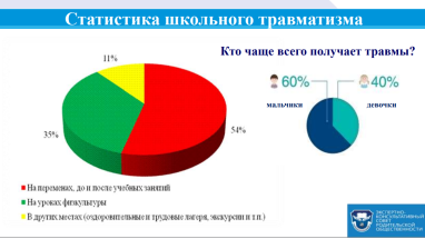 Статистика школьного травматизма [5, с. 280]