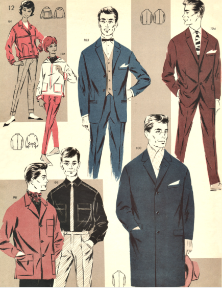 Страница из журнала «Рижские моды», 1960 год
