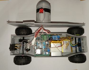 Расположение компонентов внутри корпуса робота