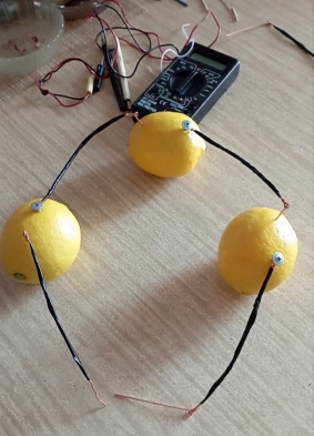 Соединение фруктов и проводников