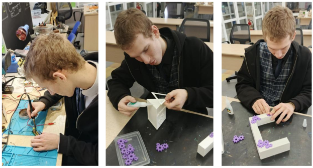 Сборка левитационной конструкции и ее декорирование