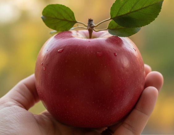 Яблоко глазами человека