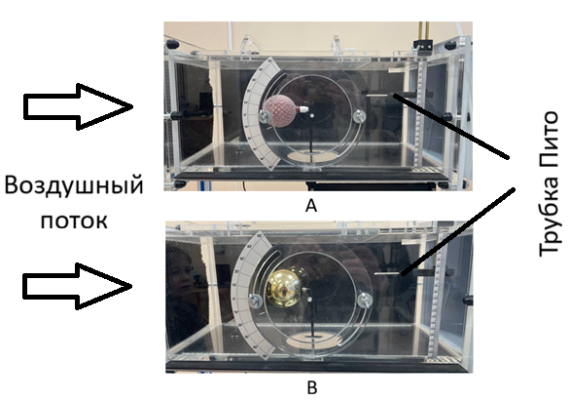 Закрепление экспериментальных образцов–имитаторов: А) Фасеточная поверхность; В) Гладкая поверхность