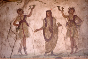 Лары и пенаты. Фреска из Дома Веттиев в Помпеях