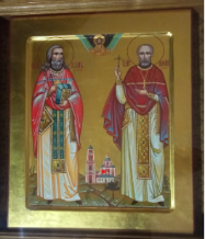 Икона священномучеников Иоанна Смирнова и Димитрия Розанова из Храма Вознесения Господня за Серпуховскими воротами