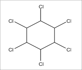Структурная формула линдана
