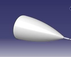 Коническая форма самолета для лучшей аэродинамики